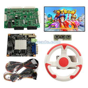 Kit de placa base de juego de carreras de Kart 10 en 1, máquina de juego que funciona con monedas para chico, máquina de videojuegos de billetes de simulación Arcade - Product Image 2