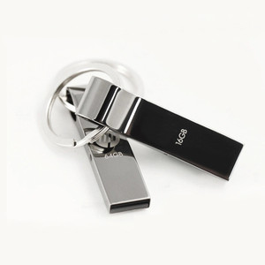 Ucuz su geçirmez şık Metal USB Flash sürücü kalem sürücü 4 gb 8gb 16gb 64 GB 128GB pendrive anahtar ile halka flash bellek usb 2.0/3.0 - Product Image 5