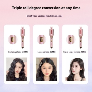 Full-Automatic <strong>Rotating</strong> Hair Curler Negative Ion Cordless 3-in-1 Curling Iron for Voluminous <strong>Waves</strong> &amp; Gentle Long-Lasting Curls - Product Image 2