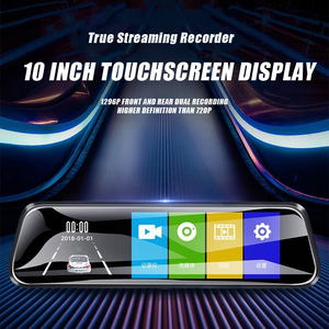 汽车DVR视觉后视镜高清全球定位系统支持3.5 4.3英寸5 7 10 IPS 1080P双仪表板凸轮前后带应用触摸屏 - Product Image 5