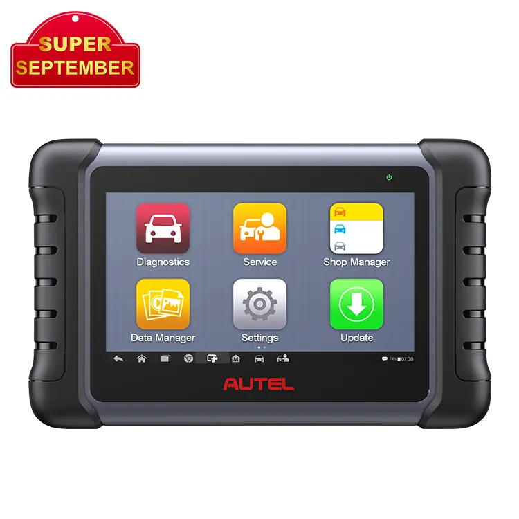 Autel scanner automotivo maxicom mk808 universal, scanner de diagnóstico automotivo