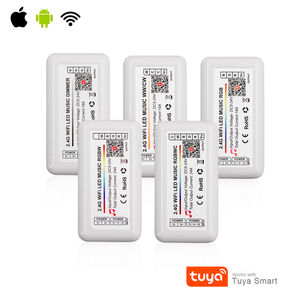 Новый дизайн, Функция синхронизации, режим «DIY», яркость Tuya WIFI RF 24 клавиши, музыкальный RGB светодиодный контроллер для световой полосы