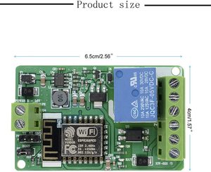 ESP8266 Netzwerk relais WIFI-Modul 220V 10A DC 7-30V 4-Schicht-Platine TVS-Eingang Automatischer Schutz - Product Image 6