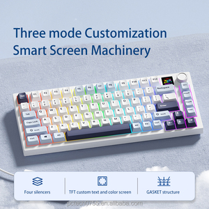 New Arrival Professional 81 Key LED Backlit Mechanical Gaming <strong>Keyboard</strong> USB Wired 75 Percent Wireless 2.4G <strong>Bluetooth</strong> <strong>Keyboard</strong> - Product Image 6