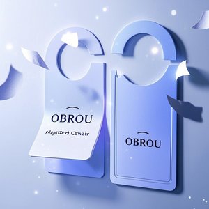 Obrou廉价房地产纸板印刷门衣架传单旋钮悬挂 “请勿打扰” 酒店广告海报