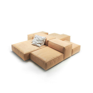 Ý Tối Giản L-Hình Cắt Ghế Phòng Khách Đồ Nội Thất Sang Trọng Mô-đun Chuyển Đổi Da Ngủ Extrasoft Sofa - Product Image 5