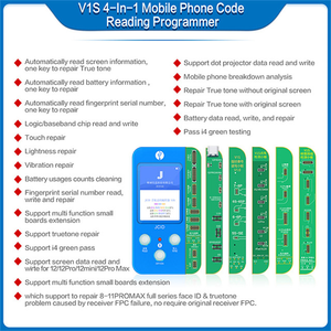 JC V1S V1SE Phone Code Reading <strong>Programmer</strong> for 8 X XS 12PRO 13 Photosensitive Original Color Battery Fingerprint SN JC Dot Matrix - Product Image 3