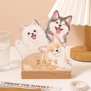 Simno 2026 vật nuôi theo chủ đề 3D Mèo & chó hình dễ thương vật nuôi bàn lịch Kawaii động vật theo chủ đề lịch trình máy tính để bàn kế hoạch - Product Image 3