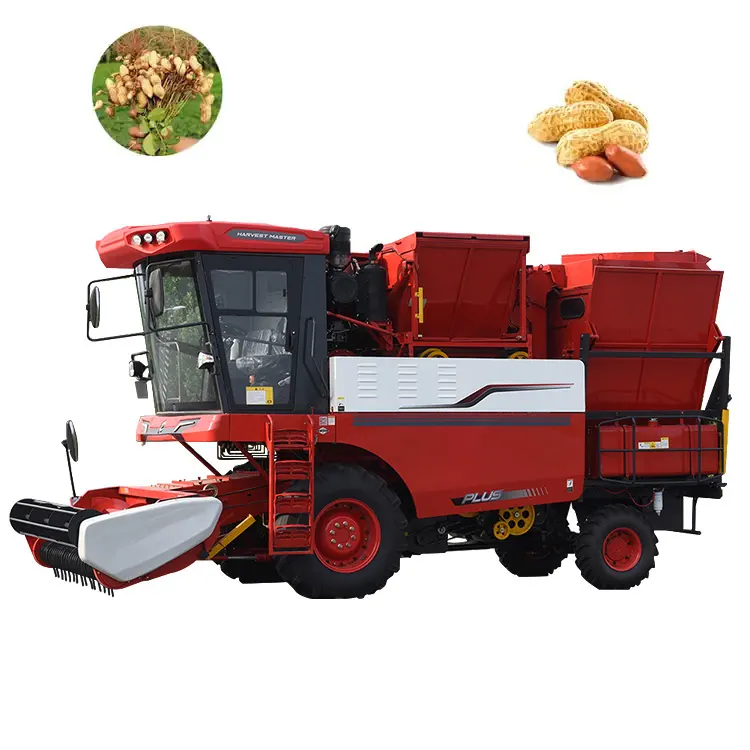 Agricultural Peanut Picker Machine/automática Soja Milho Arroz Máquina Colheita Arroz Harvester Tractor Combine