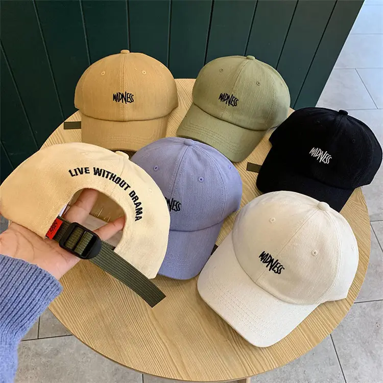 High Quality Custom Cotton Embroidery 6 Panel Dad Hat And Cap
