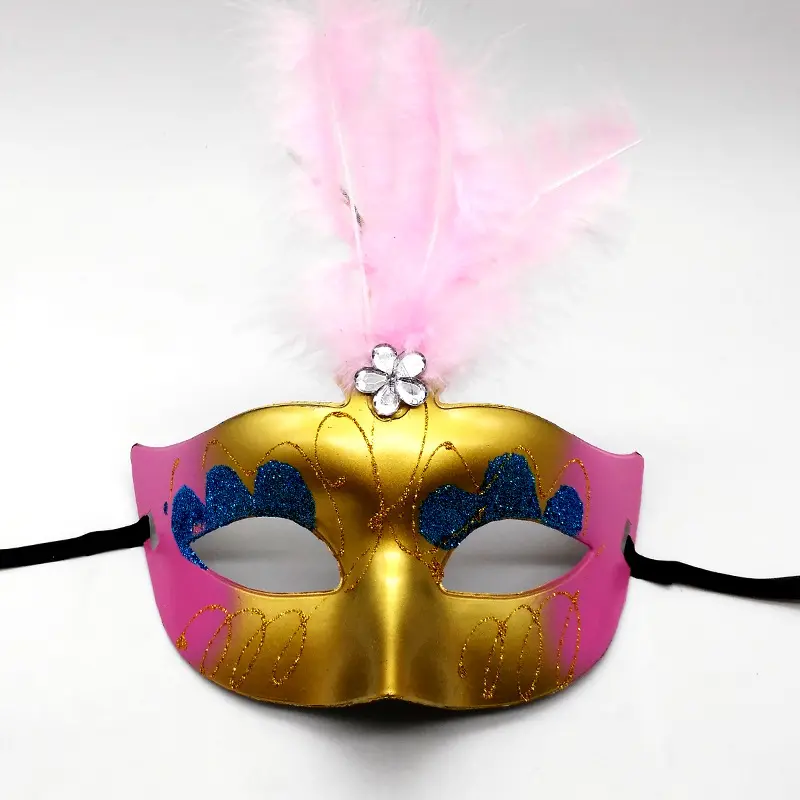 2023 Mini máscaras pequeña máscara de Mardi Gras Halloween novedad regalos decoración de fiesta máscara de plumas para mujeres