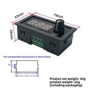 ZK-MGP di velocità regolabile PWM DC Controller del motore 5-30V 12A 360W 6V 12V 24V Slow Start Slow Stop modulo componenti elettronici - Product Image 5
