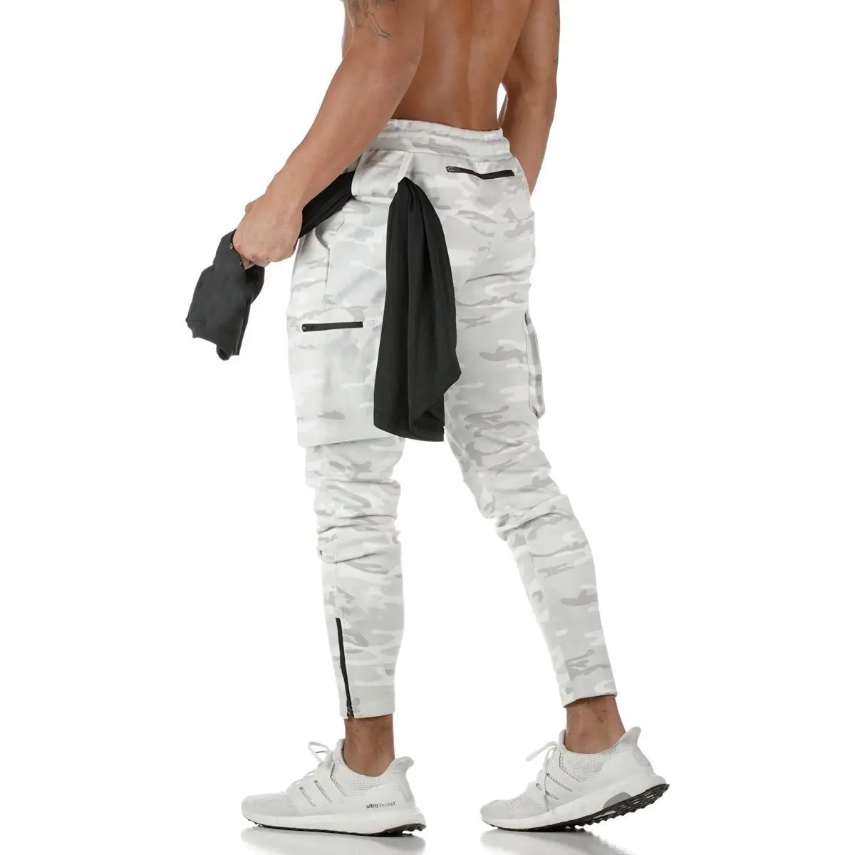 Vedo-pantalones de gimnasio para Hombre Ropa deportiva con Logo personalizado, 80% Algodón, para entrenamiento, correr, con bolsillos