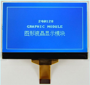 Gelbgrün COG LCD-Anzeige modul 12864 Segment anzeigen mit blauem Hintergrund Weißer Text FSTN Grauer Film LCD-Bildschirm - Product Image 5