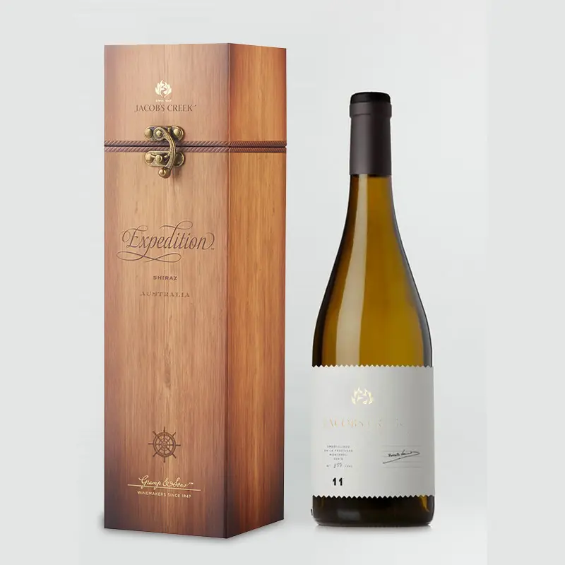 Boîte à vin de stockage en bois personnalisée à prix raisonnable bon marché avec logo 2023 boîte d'emballage en verre à vin à bas prix avec insert en mousse