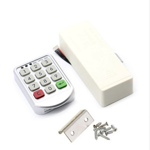 Demir metal şifreli kilit anahtarsız giriş kapı kilidi sürgü kapısı kilitleri tuş takımı ile - Product Image 2