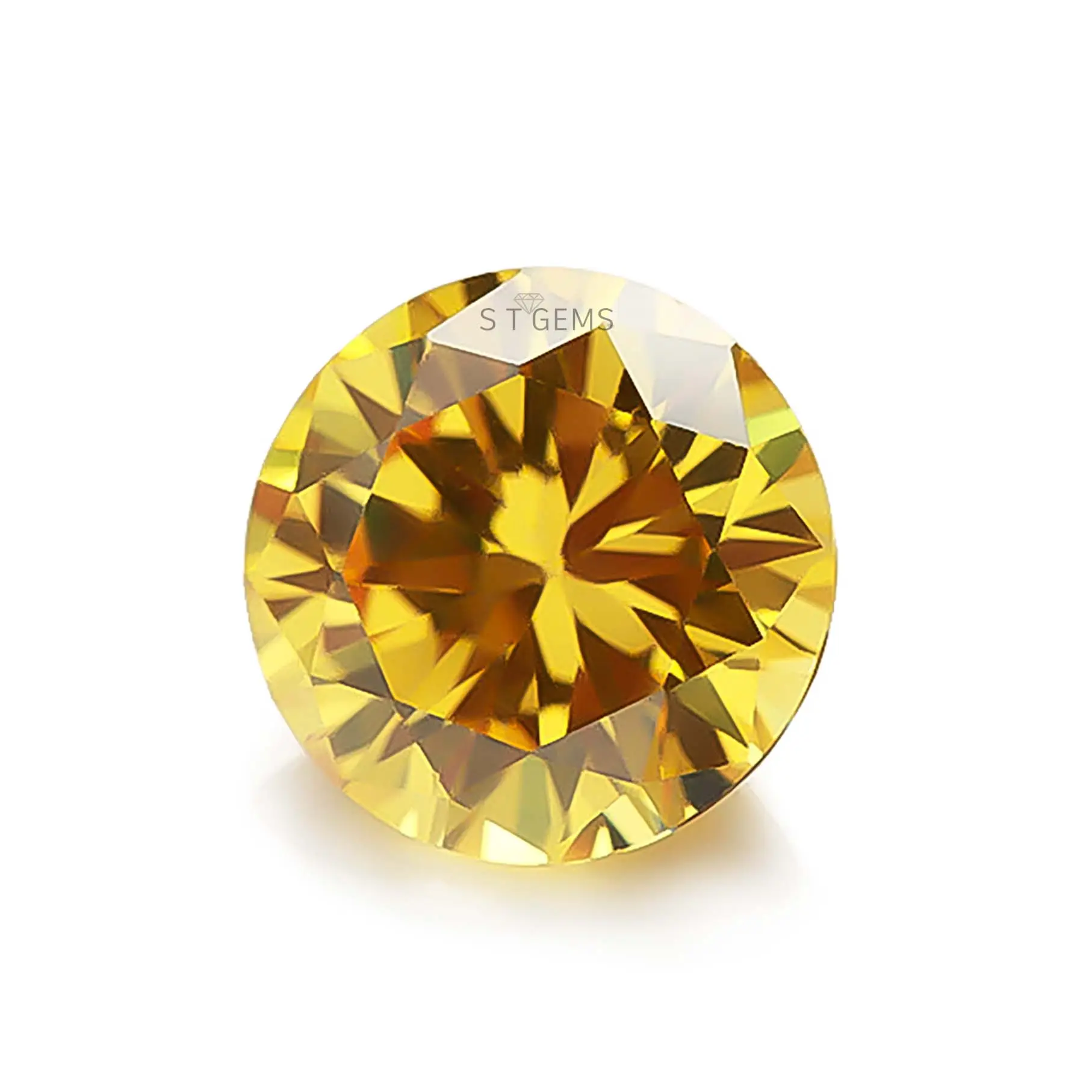 Pronto per la spedizione 1000 pezzi di pietre preziose di diamante sintetico con taglio a macchina in pietra di Zirconia cubica AAA CZ dorata