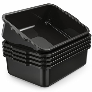 塑料餐具餐具储物容器浴缸实用手提袋垃圾桶公共汽车盒服务手推车 - Product Image 6