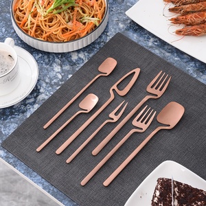 不锈钢餐具套装304吊杯设计创意餐具简约风格网红餐具7件套 - Product Image 4