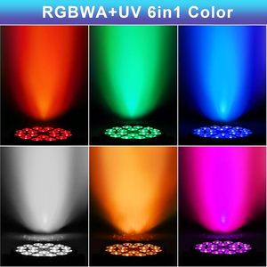 18x18W rgbrgbwauv Hex LED işın işıkları DMX kontrol ses aktif Uplights konserler için doğum günü/düğün tarafları aydınlatma - Product Image 2