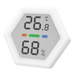 Termómetro Digital para interiores y exteriores, higrómetro de temperatura con pantalla LCD de ABS, Sensor de humedad - Product Image 1