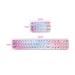 Alfombrilla de ratón para juegos de TPU transparente personalizada con reposamuñecas antideslizante impermeable Base de silicona alfombrilla de ratón para teclado numérico para oficina - Product Image 6