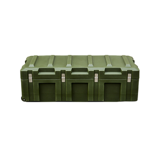 GLARY可锁储物工具硬箱，带耐用车轮大空间实用工具箱防撞车箱 - Product Image 3