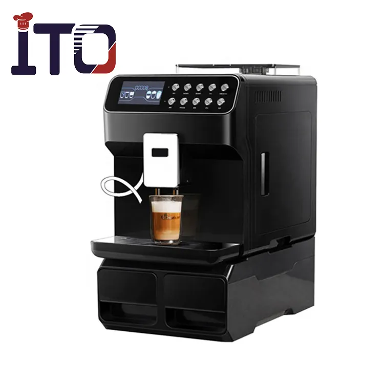 Hotel restaurant equipment commercial latte cappuccino espresso instant coffee maker machine automatic espresso coffee machine