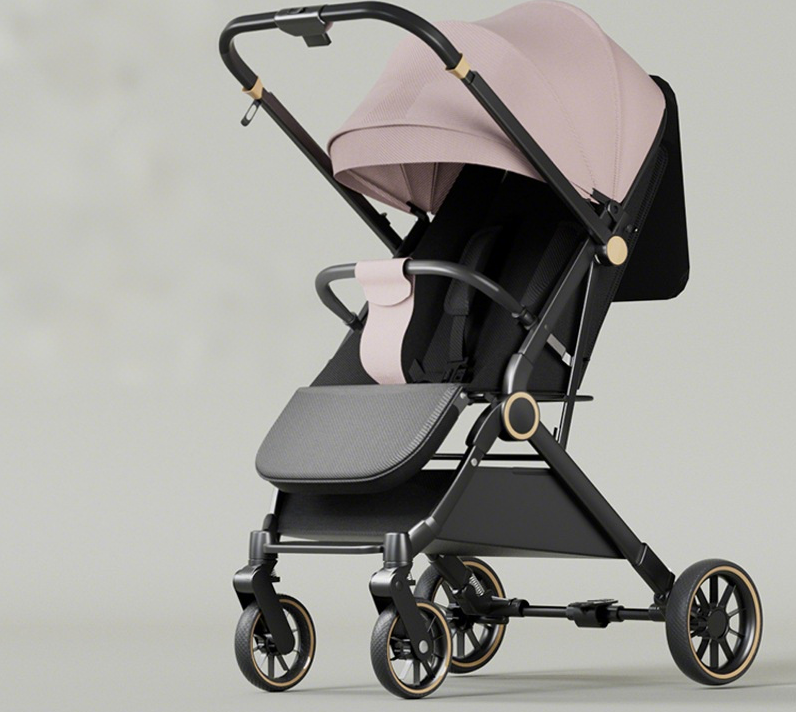 Pink-Two-way push PU wheel