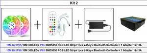RGB LED şerit seti kitleri müzik denetleyicisi IP20 IP65 12V SMD5050 RGB LED şerit - Product Image 4