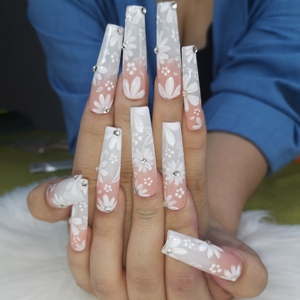 Yeni stil INS kirpik el yapımı tırnak ipuçları ve ayak İpuçları takım elbise özel tırnaklar üzerinde basın toptan çivi ücretsiz kargo - Product Image 5