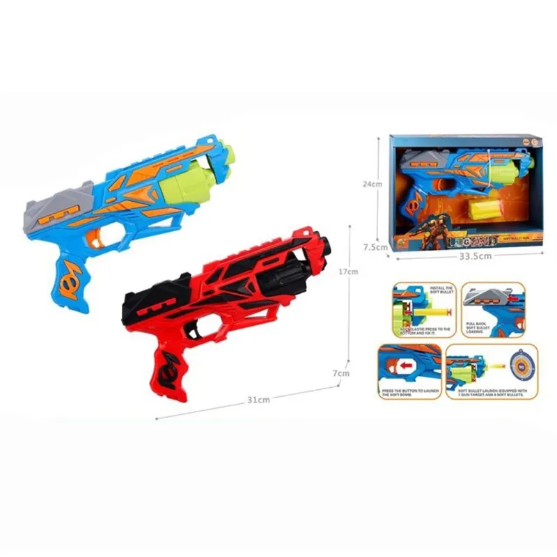 Hot Sale Cheap Price Hand Gun Toys with 5 PCS Refill Soft Foam Darts for Kids Blaster Guns Toy for Boys Guns Bullets No reviews