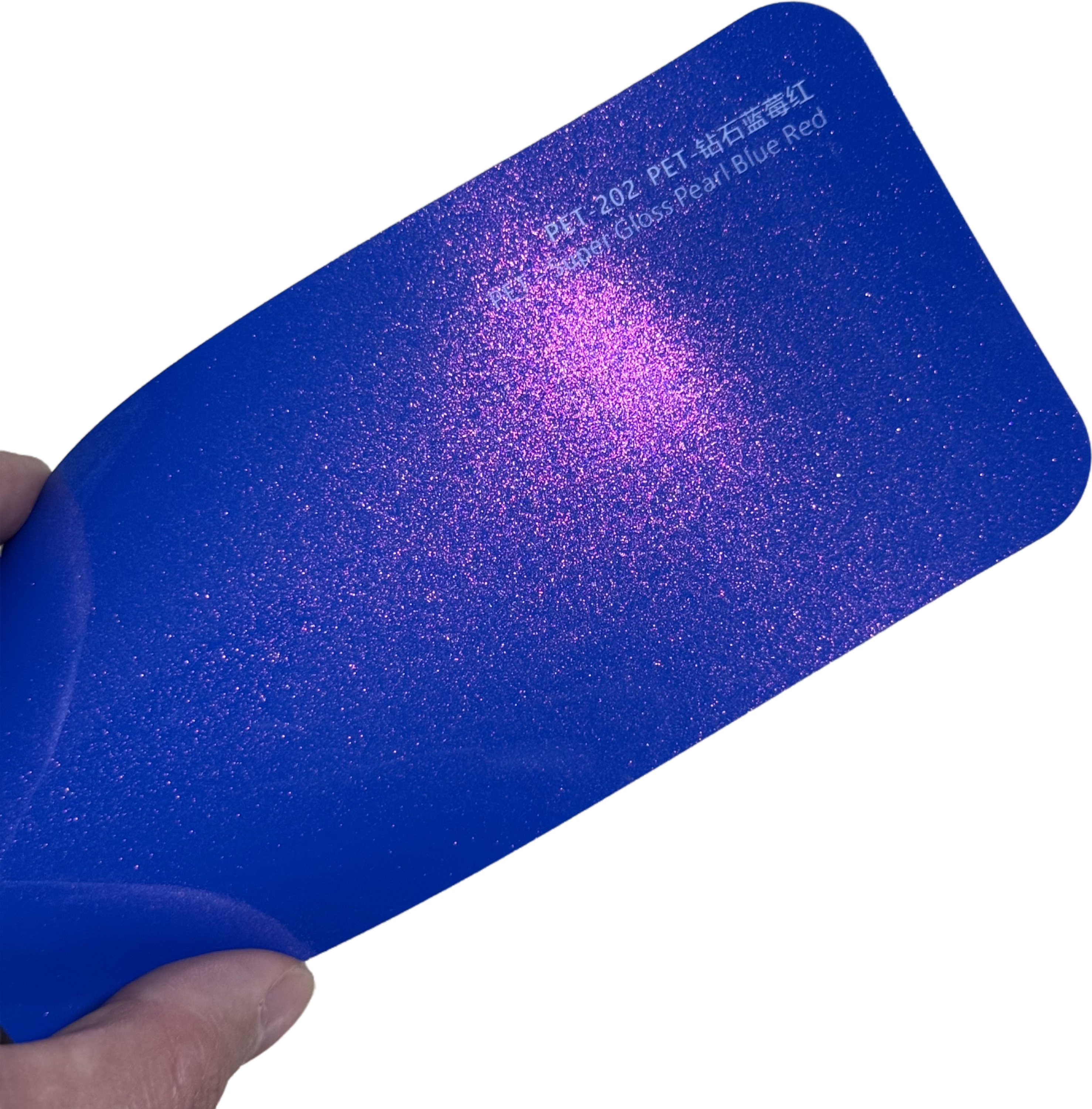 Azul perlado súper brillante rojo
