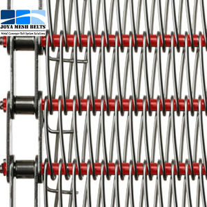 Cintas transportadoras de malla de alambre en espiral de varilla flexible de acero inoxidable para manipulación y procesamiento de la industria de confitería y chocolate - Product Image 2