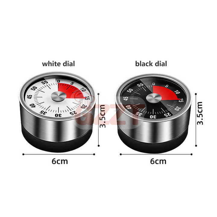 60 Minute Visual Countdown Rotate Timer Magnetic Mechanical Kitchen Timer With Loud Alarm for Baking Cooking Barbecue
