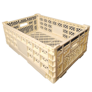 Contenedor de almacenamiento de estilo de malla de caja de plástico reciclable de alta resistencia para verduras Cajas de transporte plegables Material PP - Product Image 2