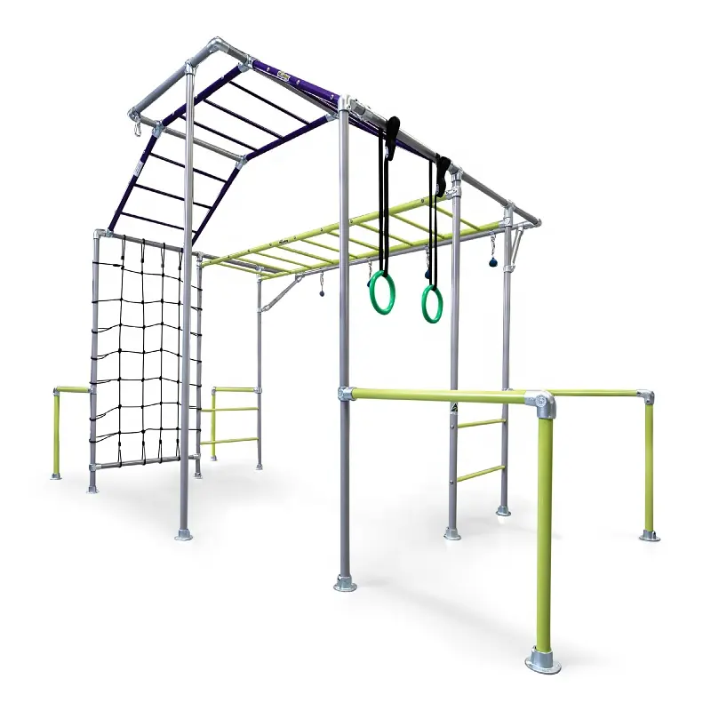 Red de carga con cuerda para patio exterior para niños y adultos, columpio con marco de escalada para bebés