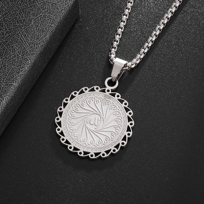 Round Platinum Necklace