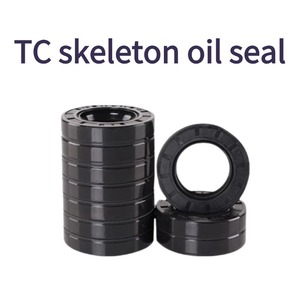 TC TG Skeleton Đen Nâu đôi môi đơn EPDM hnbr FKM NBR con dấu dầu cao su ô tô thủy lực niêm phong packad TB phong cách - Product Image 2
