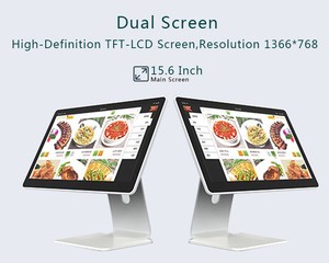 オールインワン15.6インチタッチスクリーンAndroid POSシステム新しいビジネス使用USBインターフェース2 GBビデオメモリLCDディスプレイレジ - Product Image 3