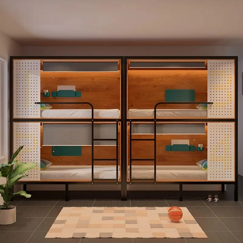 スクールキッズ家具調節可能な寝室男の子のための階段の子供と安いクラウンデザインのツイン二段ベッド
