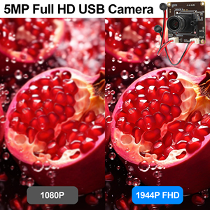 ELP MJPEG 30fps 2592*1944 Cámara USB COMS IMX335 2 uds micrófonos Mini PCB módulo integrado para escaneo de quiosco de cajero automático Robot