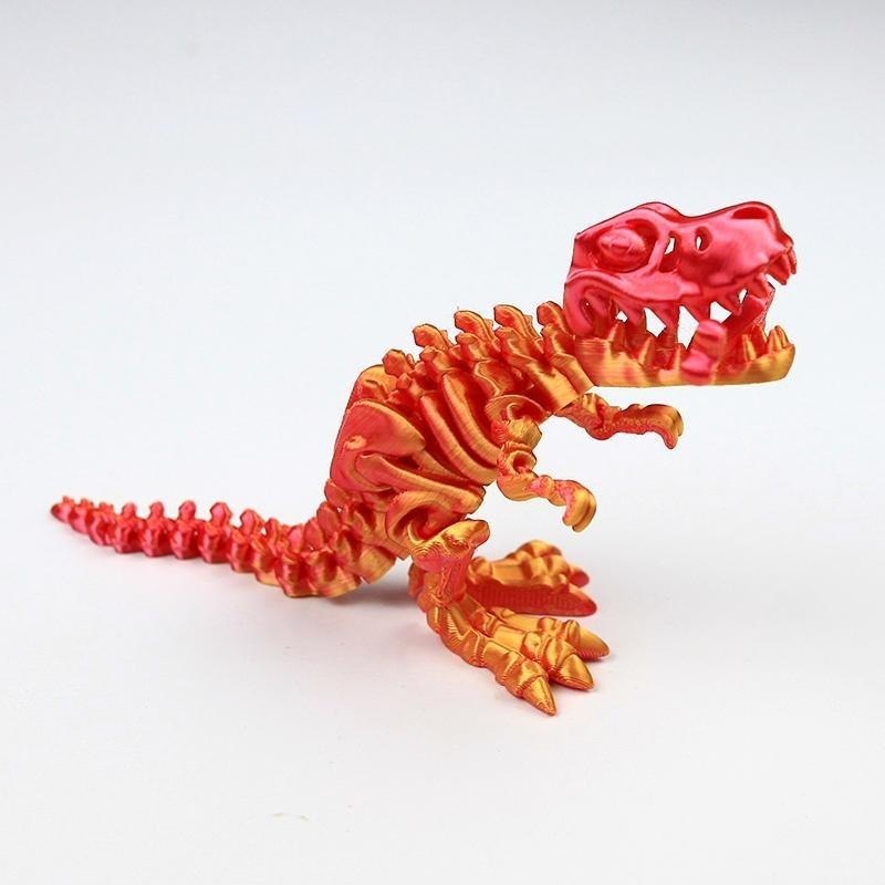 Tyrannosaure rex en or rouge 16 cm
