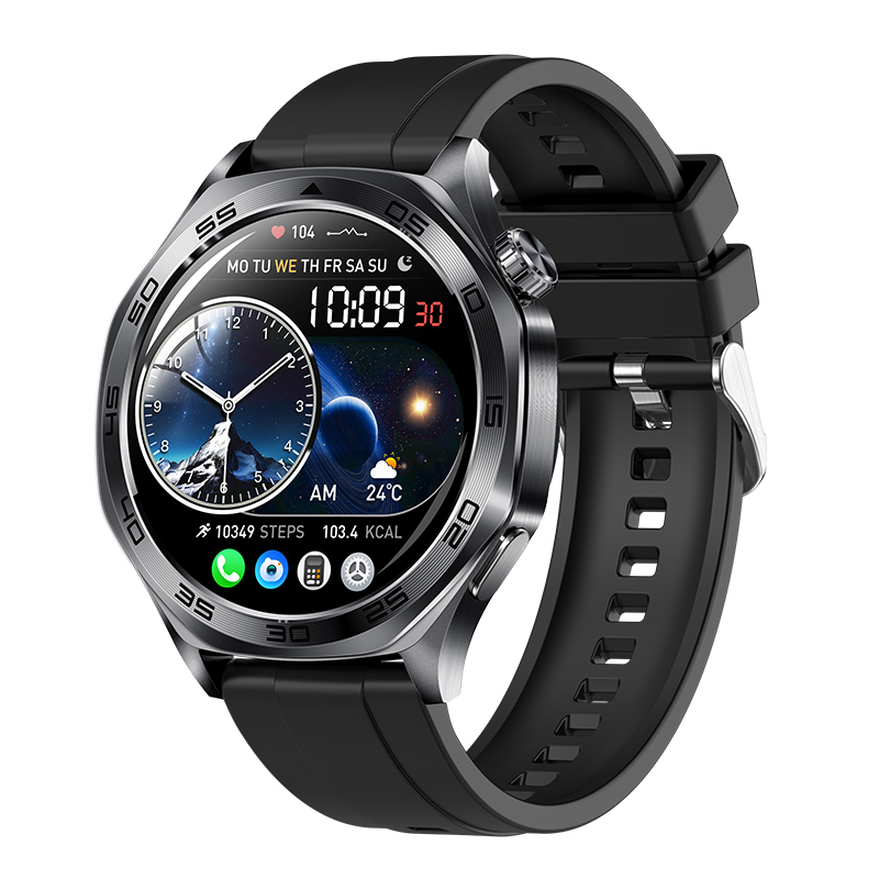 Black Silicone Strap