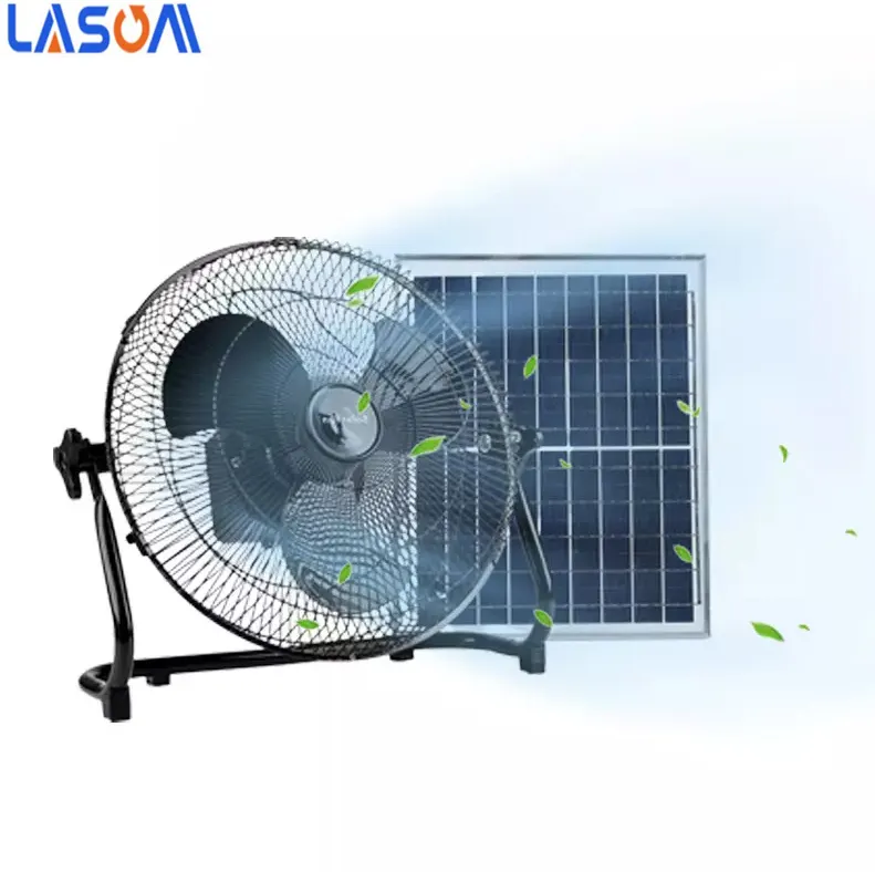12 pouces 12v Dc 110- 240v alimentation solaire Ac Dc support de ventilateur Rechargeable panneau de ventilateur solaire régulateur ABS Glade ventilateur de plafond