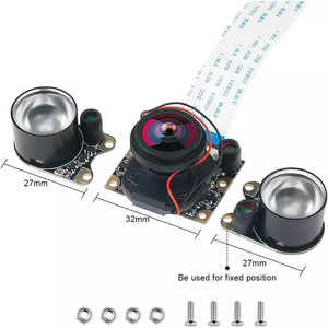 Hot Selling 5MP Cmos <strong>Sensor</strong> OV5647 175Degree Wide Angle Lens Ir Cut Filter <strong>Raspberry</strong> Pi3 Camera Module - Product Image 1