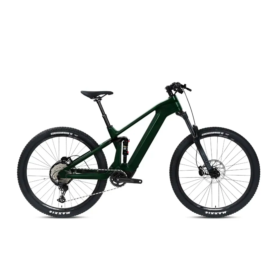 GALAXY Fibra De Carbono Montanha E Bicicleta 250W Mid Drive Suspensão Completa Bicicleta Elétrica Elétrica Mountain Bike