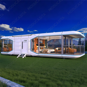 Открытый экологичный водонепроницаемый небольшой дом роскошный Контейнер для дома 20 футов многофункциональная космическая капсула - Product Image 1