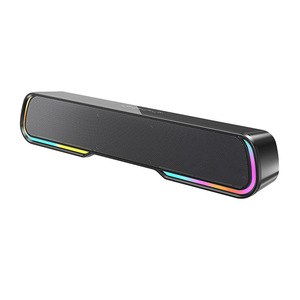 Стильный высококачественный RGB беспроводной синий зуб умный динамик Настольный длинный портативный сабвуфер мощный динамик Type - C порт - Product Image 3