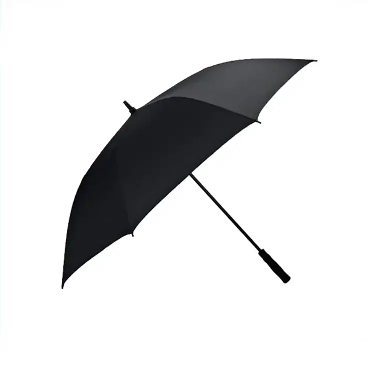 Guarda-chuva promocional com logotipo personalizado, guarda-chuva preto de eva com cabo longo